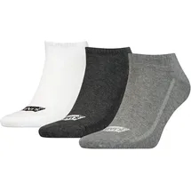 Levi's Sneakersocken 3 Paar Grau/Schwarz/Weiß 39-42