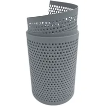 zaun|zu® Sichtschutzstreifen 255 x 20 cm Fenstergrau PP 2 St.