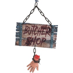 Joker Halloween – Butcher Shop Sign w. Hand (97048)