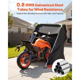 Vevor Motorrad Abdeckplane 2790x1095x1600 mm Zeltgarage