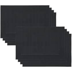 Platzset WENKO "Modell Diana", schwarz, B:30cm L:45cm, Platzsets, Tischunterlagen für den Esstisch, abwaschbar und leicht zu reinigen