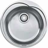 Franke Einbauspüle PAMIRA ROX 610-41 Edelstahl glatt mit Stopfenventil / Ausschnittsmaß: Ø 49 cm / Spüle / Rundbecken / Edelstahlspüle