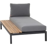 Siena Garden Alvida Loungesofa schwarz/teak