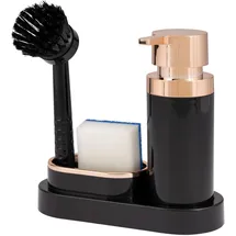 bremermann Spülbecken-Organizer onesize  schwarz-Rosegold