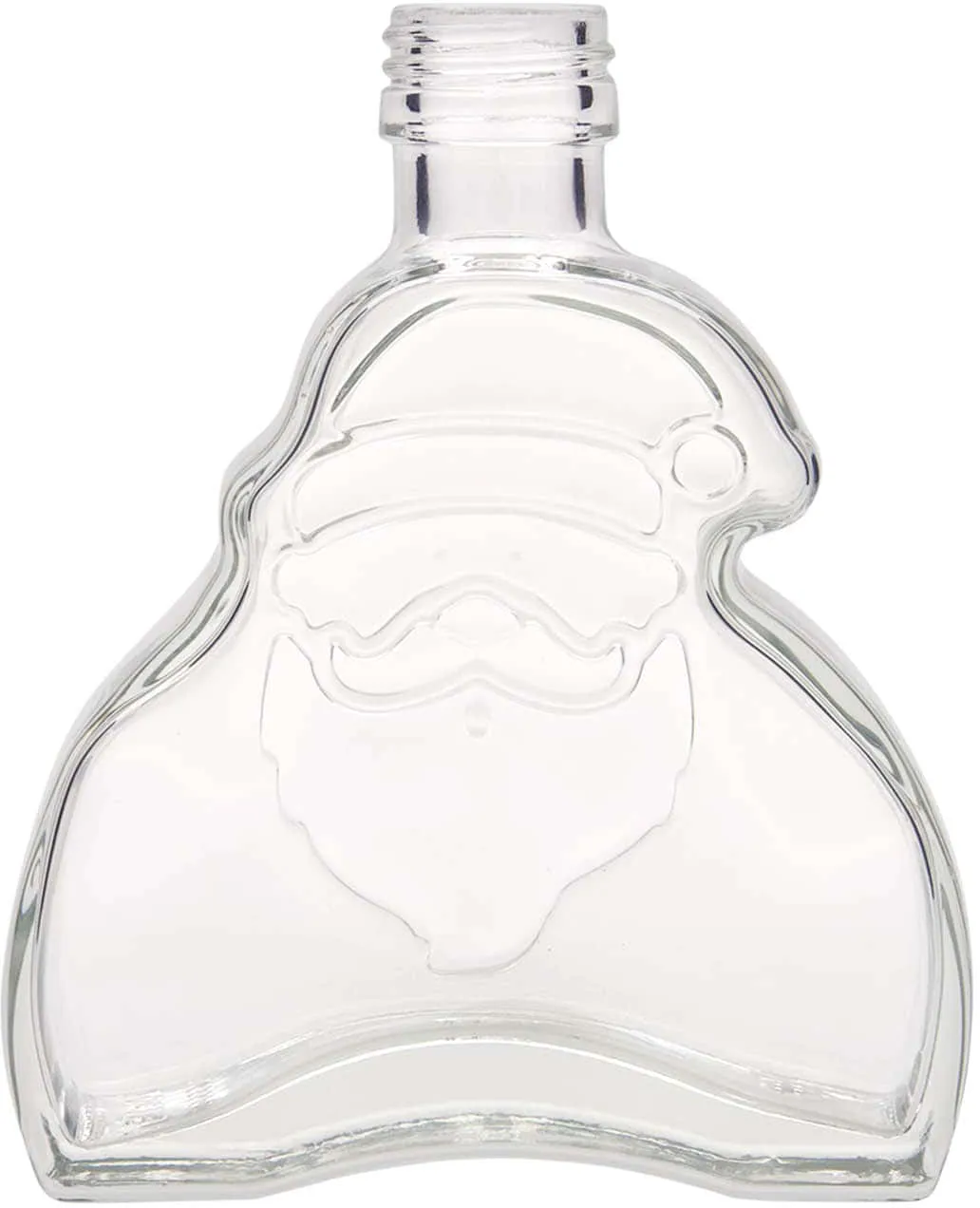 200 ml Bottiglia di vetro 'Babbo Natale', imboccatura: PP 28