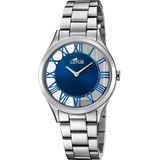 Lotus Damen Armbanduhr 18395/4 Edelstahlband - Silber/Blau