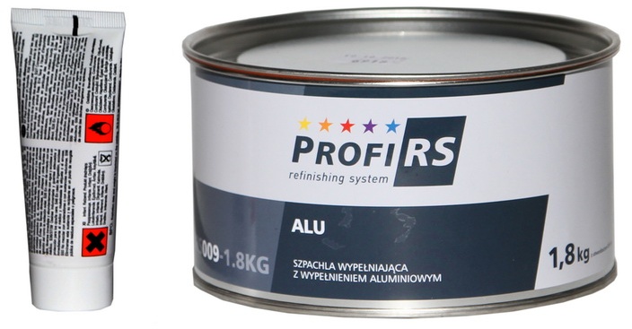 Profirs 0RS009 Aluminium Spachtel mit Härter Alu Spachtel Grau 1,8 kg