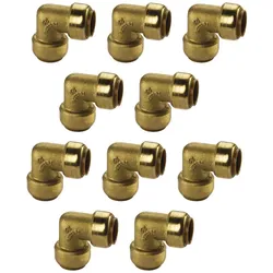 Kupfer Steckfitting Tectite Winkel 90° 15 mm innen/innen lösbar DVGW 10 Stück