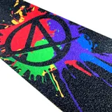Apex Digital APEX Pro Scooters Stunt-Scooter Griptape Tret Roller Ersatz Antirutsch Park Street Deck Belag + Fantic26 Sticker (Apex Splatter Offset Rainbow)