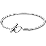 Pandora 599285C00 Silber-Armband für Damen Moments Herz T-Bar, 17 cm