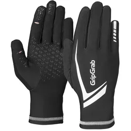 GripGrab Unisex – Erwachsene Running Expert Winter Touchscreen Handschuhe Laufen Hi-Vis Hoch Sichtbar, Black, M