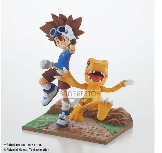 Banpresto - Digimon Adventure Adventure Archives DXF PVC Statue Taichi & Agumon 15 cm