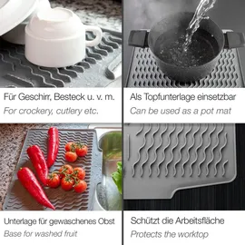 SOTech Abtropfmatte 396 x 327 x 12 mm Grau