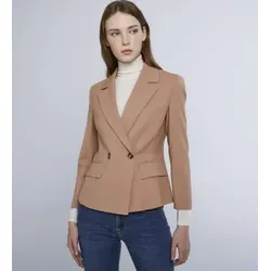 Marella für Damen. 2423046101200 Brauner Themenblazer (48), Lässig, Party, Klassisch, Polyester