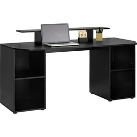 borchardt Möbel Gamingtisch »Tippy«, Breite 160 cm, Schreibtisch mit viel Stauraum Schwarz