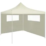 vidaXL Pavillon-Seitenwand mit Fenstern 6x2 m Creme
