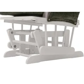 Mendler Relaxsessel HWC-C76 Chenille 52 x 0 x 0 cm Grün mit Hocker