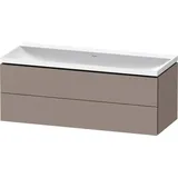 Duravit „L-Cube“ c-shaped Badmöbel-Set 1200mm Basalt Matt Dekor × Basalt Matt Dekor