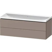 Duravit „L-Cube“ c-shaped Badmöbel-Set 1200mm Basalt Matt Dekor × Basalt Matt Dekor