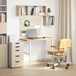 vidaXL Schreibtischplatte Unbehandelt 100x60x2,5 cm Massivholz Eiche