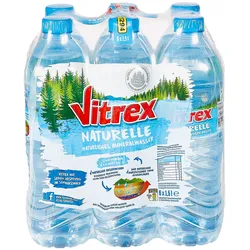 Vitrex Mineralwasser Naturelle 1,5 Liter, 6er Pack