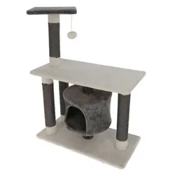 Kerbl Katzen Kratzbaum Jade Darklight mit Höhle - auch für Kitten geeignet