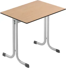 Einer-Schülertisch 70x55 cm MT50E-PU, Melaminharz- beschichtete Tischplatte mit PU-Kante