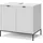 Vicco Waschbeckenunterschrank Eliza Weiß 70 x 63 cm mit 2 Türen
