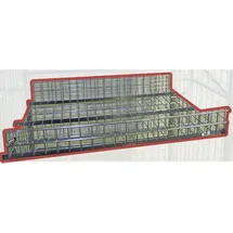 Kongamek Gitterboden, 1285x615x100mm Als Zubehör Für Kommissionierwagen Modul 300