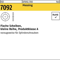 Industrial Quality Supplies ISO 7092 Flache Scheiben Messing 6