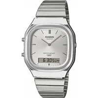 Casio Edgy Collection Herrenuhr AnaDigi Silberfarben