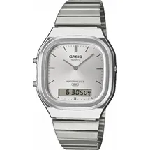 Casio Edgy Collection Herrenuhr AnaDigi Silberfarben