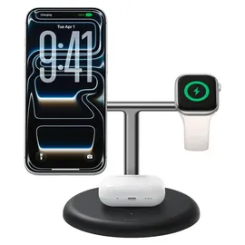 Belkin UltraCharge 25W Qi2 3in1 Charging Stand Black - Schwarz
