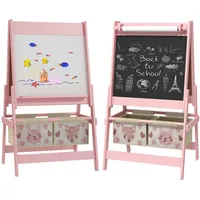 Aiyaplay Kindertafel, 3 in 1 Kinder Staffelei, Doppelseitige Standtafel