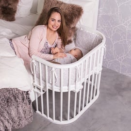 babybay Original Beistellbett seidenmatt weiß