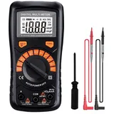 Tacklife DM02A, Digital Multimeter Automatisch , mit Berührungslose Spannungserkennung, beleuchtetem LCD-Display, Spannungs-, Strom- und