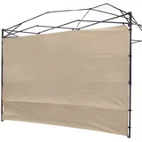 Baldachin, Sonnenwand, Seitenwand, Pavillon, Zelt, wasserdicht, für 3 x 3 m, aufklappbar, gerades Bein, Outdoor, 1 Stück, nur Beige