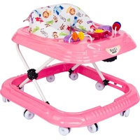 BoGi Lauflernwagen Gehfrei Lauflernhilfe Lauflernwagen Babywalker mit Spielset rosa