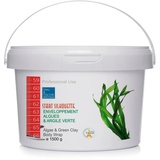 bleu & marine Bretania Grünen Ton Algenpackung 1500 g - Meeresalgen-Fango - Anti Cellulite Aktivierung packung Anti-Cellulite-Schlankheitspackung mit Algen und grüner Tonerde in Pulverform