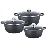 Kinghoff 6 tlg. Topfset 3xTöpfe Antihaftbeschichtung 2,3/4,5/6.5L KINGHOFF KH-1606
