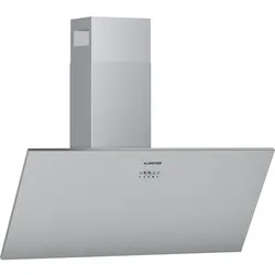 Klarstein Silver Lining 90 Dunstabzugshaube 90cm 568m3/h EEK A Edelstahl Silber