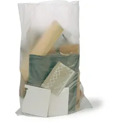 Schwergutsack Volumen 55l Maße 580c850mm Stärke 77μ HDPE transparent TRANSPAK