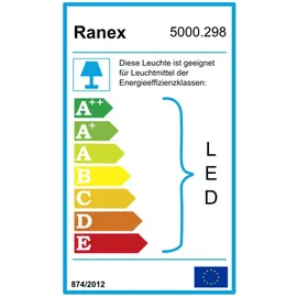 RANEX Außenwandleuchte Alicante edelstahl 10.010.25