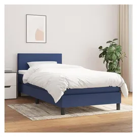 vidaXL Boxspringbett 100 x 200 cm Blau