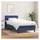 vidaXL Boxspringbett 100 x 200 cm Blau