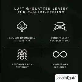 schlafgut Knitted Jersey Schwarz 135 x 200 cm + 80 x 80 cm