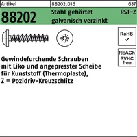 Industrial Quality Supplies Gewindefurchende Schrauben f. Kunststoff Liko &