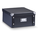 Zeller Aufbewahrungsbox 9,6 l schwarz 26,0 x 31,0 x 14,0 cm