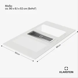 Klarstein 2-in-1 Kochfeld mit Dunstabzug Integriert, Induktionskochfeld mit Dunstabzug für Kücheninsel, Kochfeld mit Integriertem Dunstabzug 90cm,