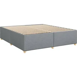 vidaXL Boxspringbett 180 x 200 cm Hellgrau